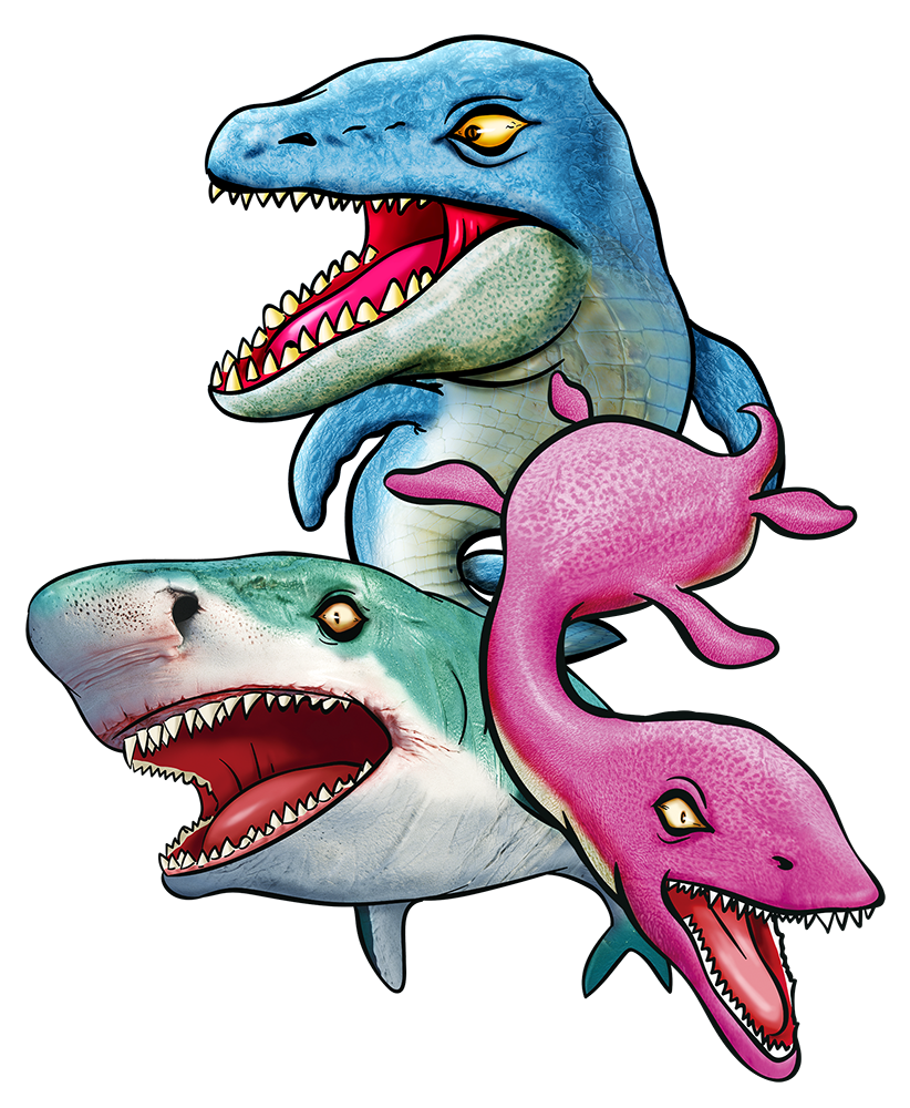恐竜ハンター海の恐竜3種